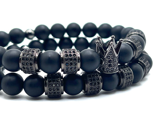 Luciano Black Crown 2pc Set