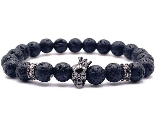 Modern King Black Skull