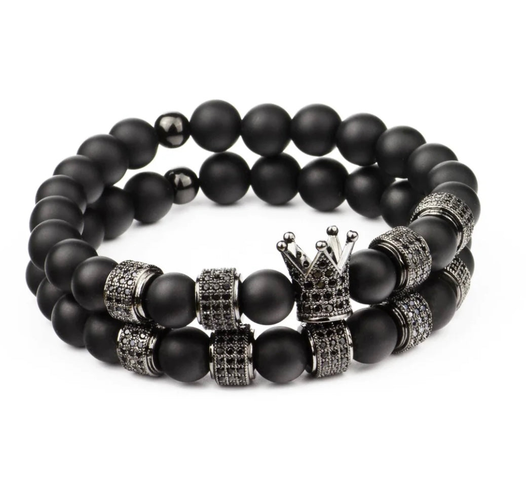 Luciano Black Crown 2pc Set